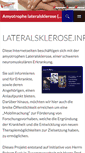 Mobile Screenshot of lateralsklerose.info